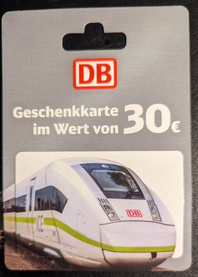 DB Geschenkarte im Wert von 30 € in Bensheim