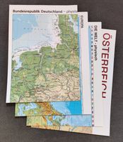 Welt Europa Deutschland AT Karte 59x40 Poster Atlas Deko Schule Bayern - Vohburg an der Donau Vorschau
