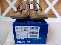 Birkenstock Gizeh 40 braun geöltes Fettleder Baden-Württemberg - Mannheim Vorschau