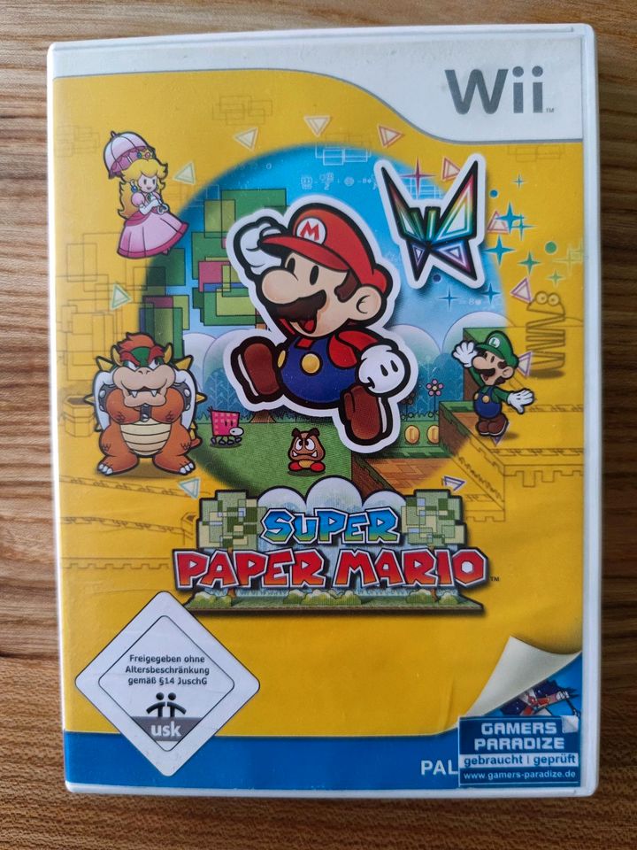Wii Spiel Super Paper Mario in Niebüll
