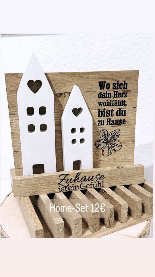 Raysin/Keraflott Deko Kerzenhalter|Vase|Häuser|Kleine Geschenke in Lüdersfeld