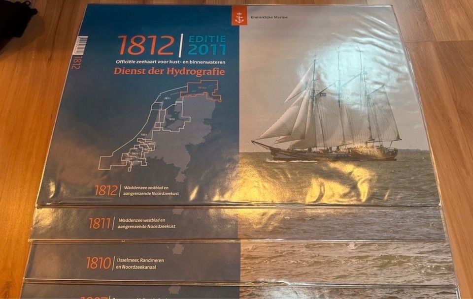 6x Niederlande Seekartensätze der königlichen Marine (1800 Serie) in Mühlacker