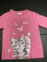 Rosa Langarmshirt neu.Zab Collection. 116/122.Katze/Schmetter Hessen - Otzberg Vorschau