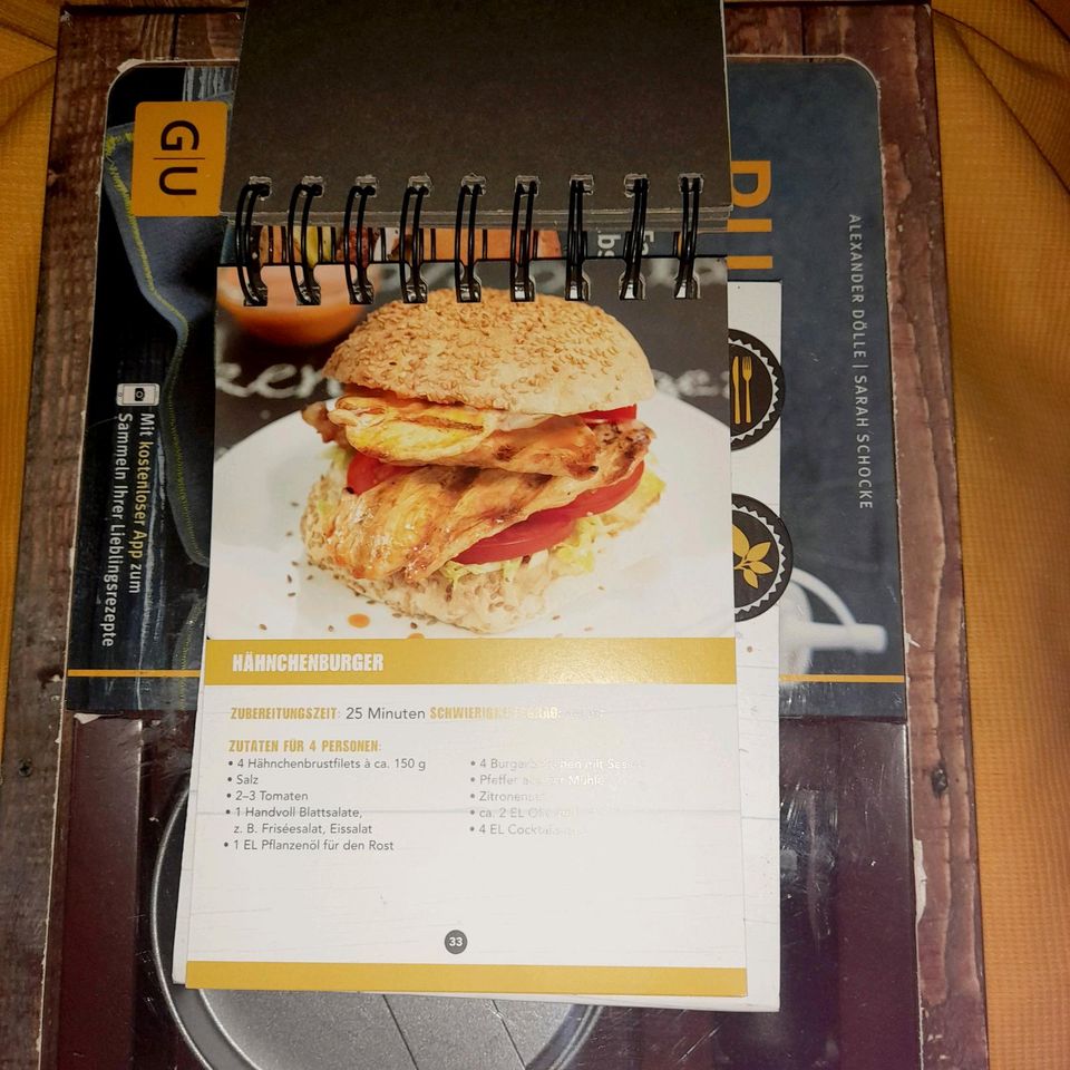 Burger Set mit  Pad, Buch, App + Extra Rezeptkalender in Markt Schwaben