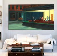 Bild Nighthawks Edward Hopper Leinwandbild 100x55 cm Diner Hamburg-Mitte - Hamburg Altstadt Vorschau