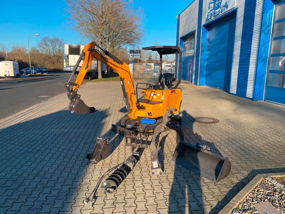 Minibagger BK1500JS + Zubehör *14.490€ NETTO*BERGER KRAUS*KUBOTA*JOYSTICK*ZUBEHÖRPAKET*SOFORT!* in Kassel