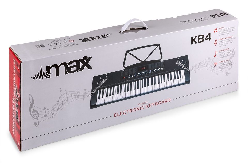 MAX KB4SET 61-Tasten-Keyboard mit Trainingsfunktion und Kopfhörer in Cloppenburg