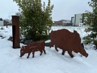 Wildschwein mit Frischling aus Stahl Nordrhein-Westfalen - Nettetal Vorschau