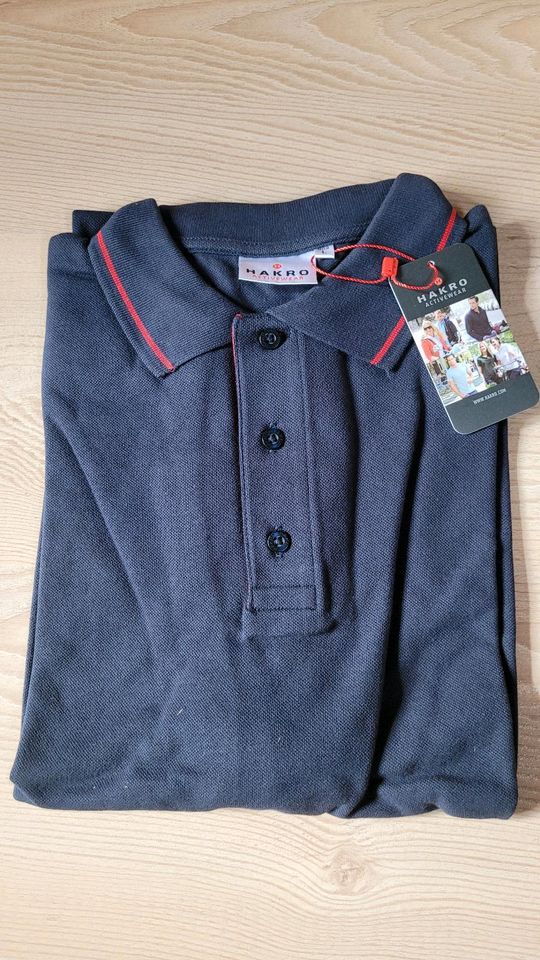 HAKRO Poloshirt casual, dunkelblau, Gr. L, neu & OVP in Holzkirchen