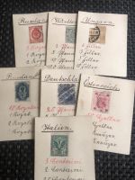 Briefmarken, auf Karton aufgeklebt, uralt Baden-Württemberg - Achern Vorschau
