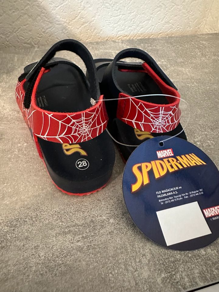 Neu! Spiderman Jungen Sandalen,Sommer Schuhe,Sandaletten,28,Rot in Marburg