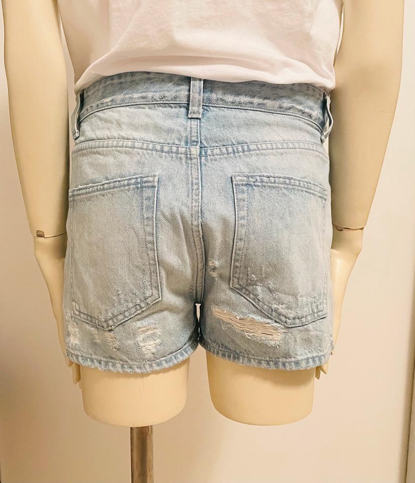 CLOSED Blue Jeans Shorts Destroyed High Waist NP200€ Gr.25 in Seligenstadt