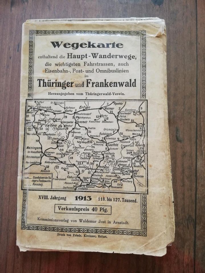 Thüringerwald Karte u. ä. in Suhl