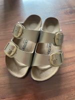 Birkenstock 38 schmal bis buckle Gold Arizona Hessen - Hainburg Vorschau