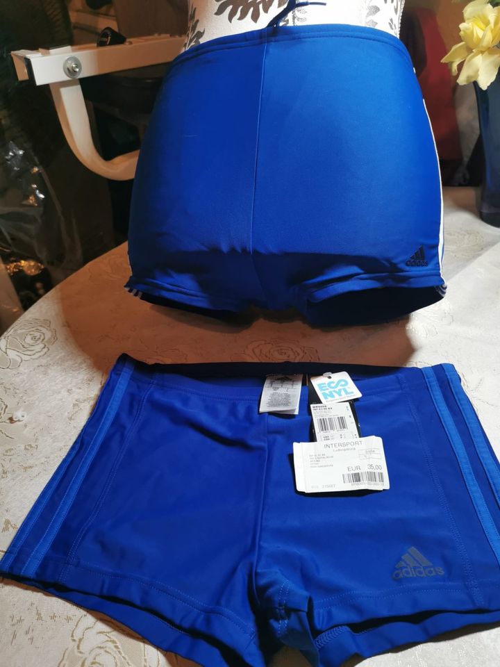 Adidas Badeshorts, 2 Paar. für 10-12 Jahre.Blaue Farbe in Leipzig