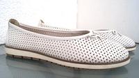 Tamaris echte Halbschuhe/Ballerinas! Leder! 41. Weiß. Wie NEU! Sachsen - Boxberg / Oberlausitz Vorschau