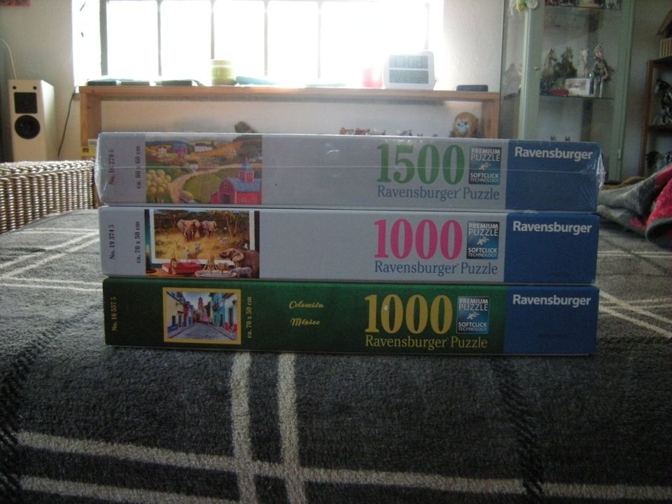 Ravensburger Puzzle-Paket, 2x1000, 1x1500 Teile in Krien
