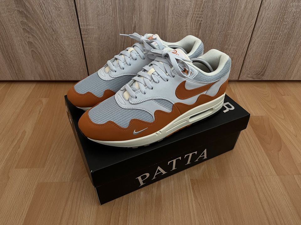 Nike Air Max 1 Patta Monarch - Gr. 45,5 in Griesheim