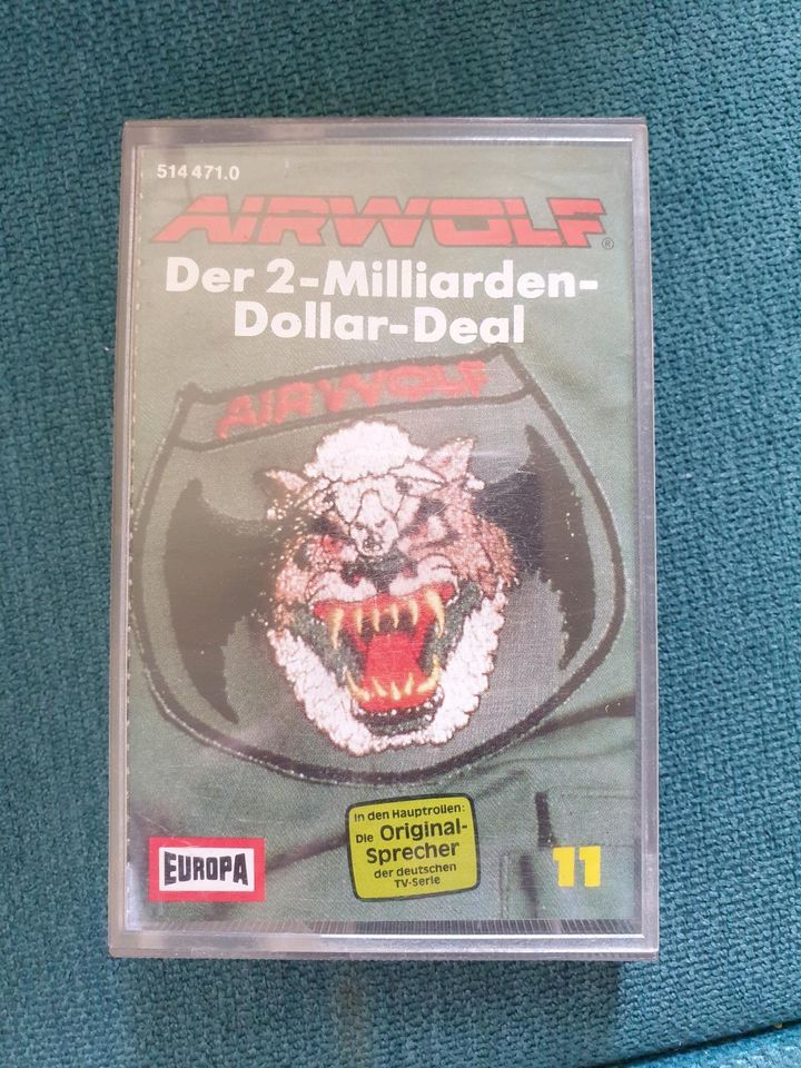 Hörspiel Kassette Airwolf Folge 11 Der 2-Milliarden-Dollar-Deal in Weilerswist