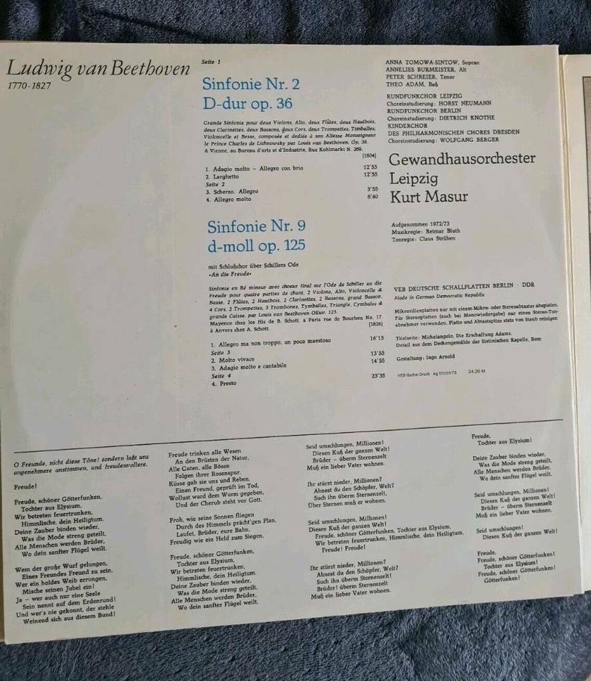 Doppelalbum Ludwig van Beethoven in Ribnitz-Damgarten