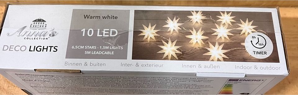 Lichterkette LED warm weiß f indoor und outdoor Deko Weihnachten in Aurich