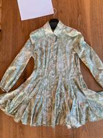 Mini Kleid 34 XS 100% Baumwolle Zara grün gemustert Berlin - Westend Vorschau