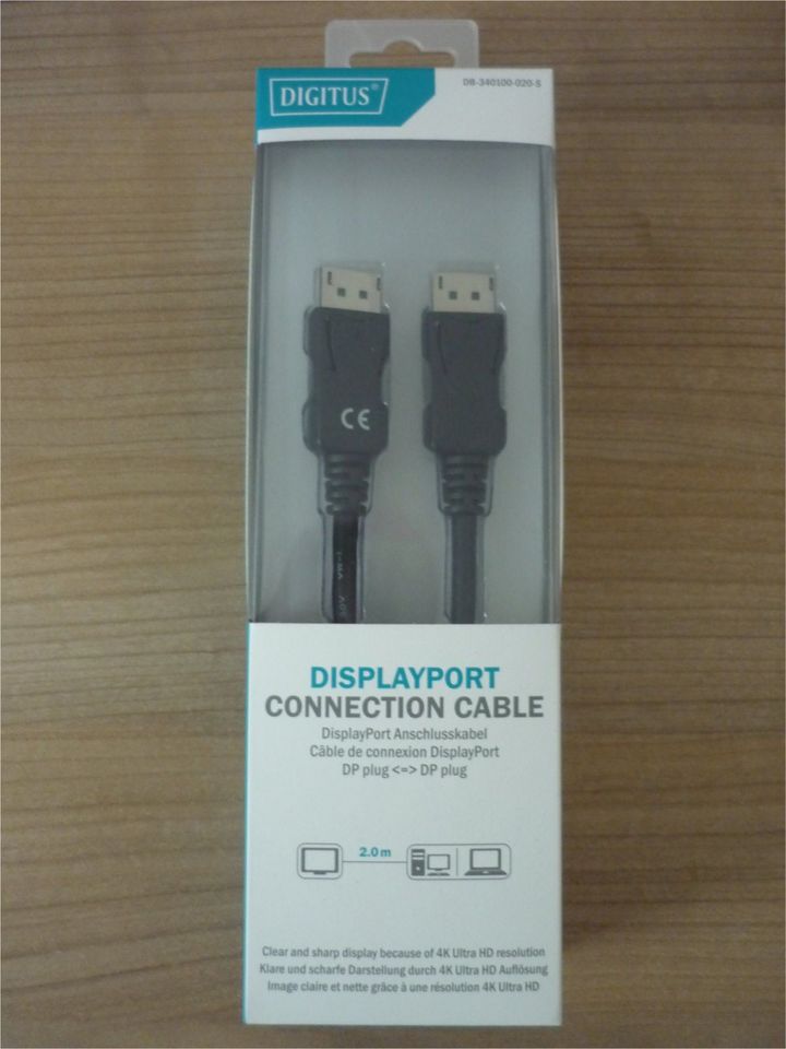 Display Port Kabel 2m - neu und original verpackt in Mintraching