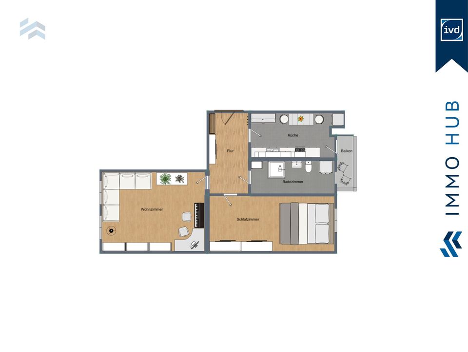 ++ Sicher vermietete 2-Raum-Wohnung mit Balkon im beliebten Reudnitz ++ in Leipzig