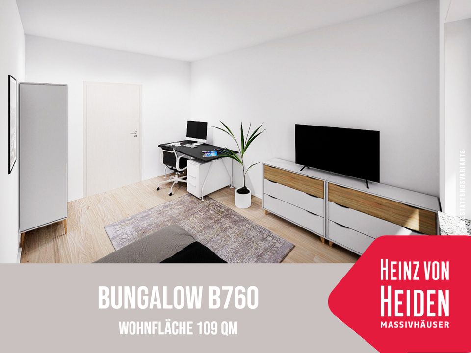 Bungalow B760 - Neubau in Frankenblick - Haus mit 109 qm - inkl. PV-Anlage und Lüftungsanlage in Frankenblick