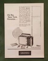 Grundig Weltempfänger Ocean Boy Werbung 1963 Niedersachsen - Danndorf Vorschau