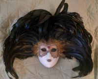 Venezianische Maske mit Federn München - Allach-Untermenzing Vorschau