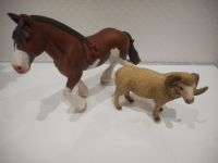 Schleich 13809 "Clydesdale" + Schaf-Widder 13726 Berlin - Steglitz Vorschau