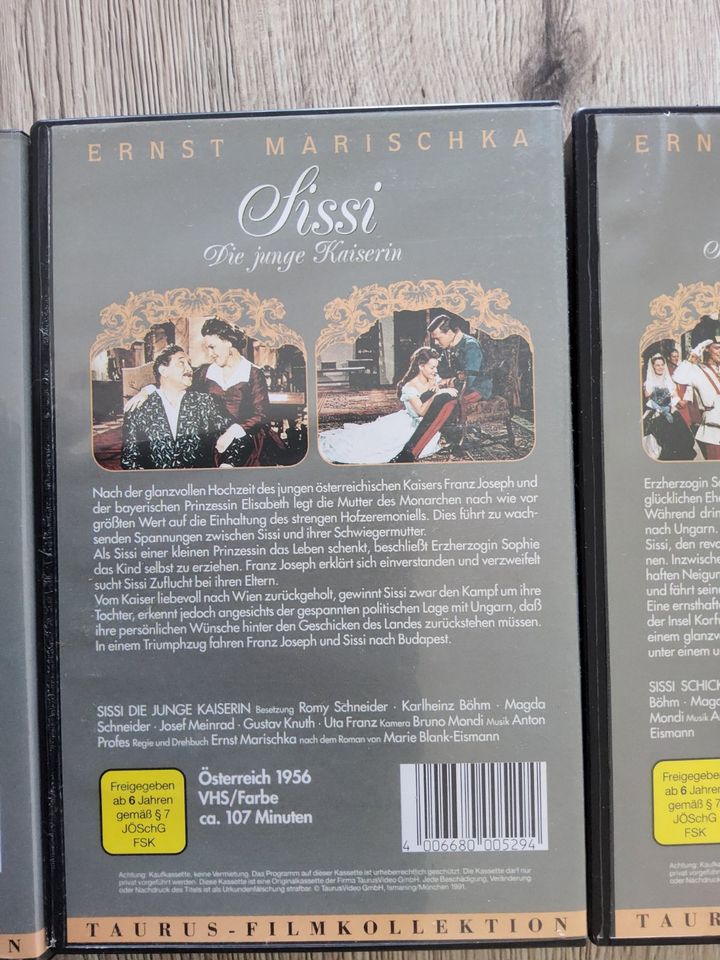 Sissi, 3 Teile,  Romy Schneider, VHS in Neuenhagen
