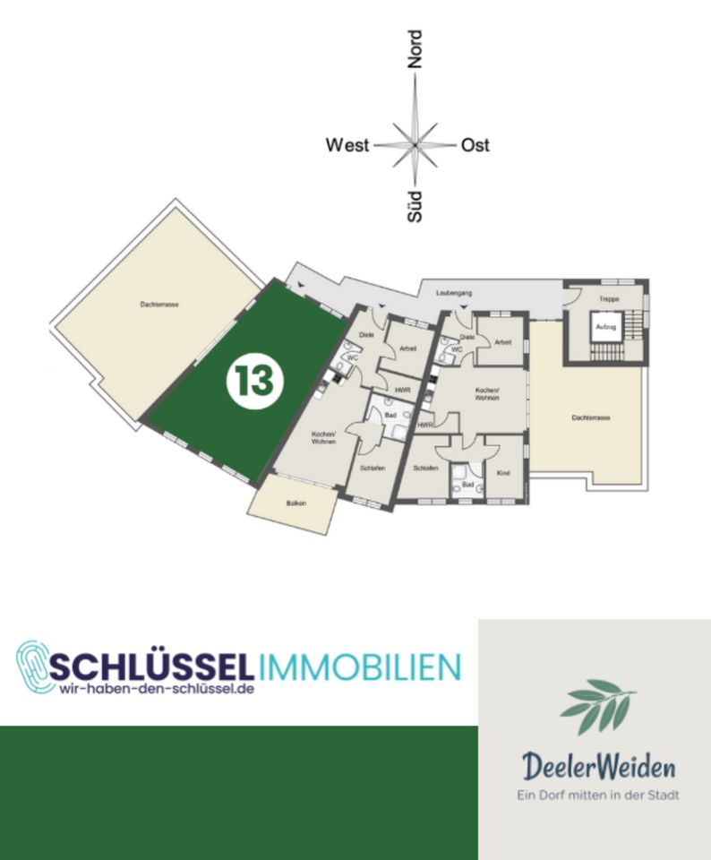 AUSSERGEWÖHNLICHES PENTHOUSE | Kompakte Neubau-Wohnung mit RIESIGER Dachterrasse | Oldenburg | KfW 40 EE in Oldenburg