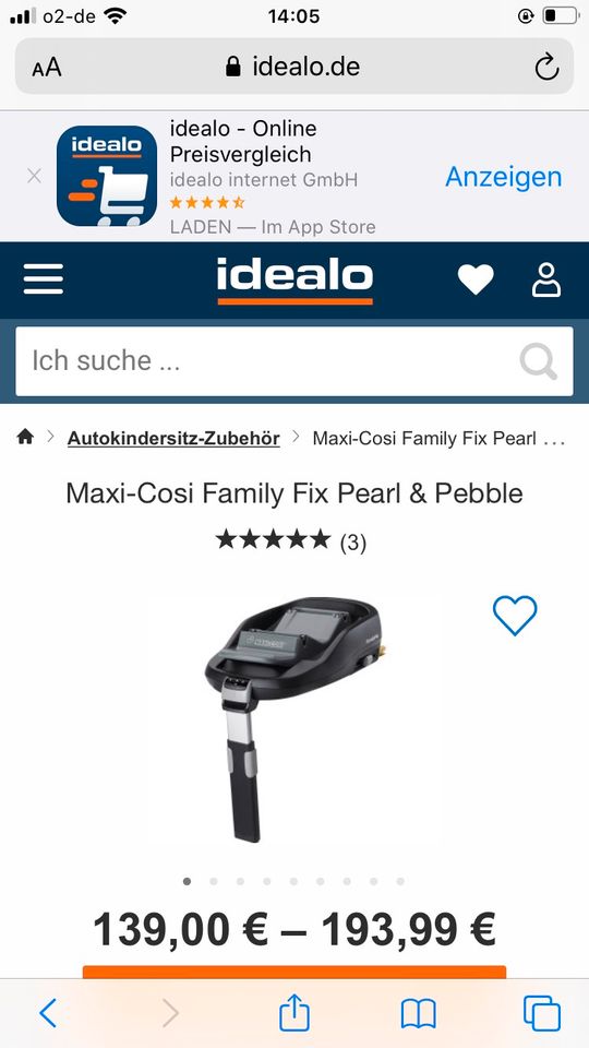 Maxi Cosi Pearl Pro i size und isofix Station Kindersitz Autositz in Schwelm