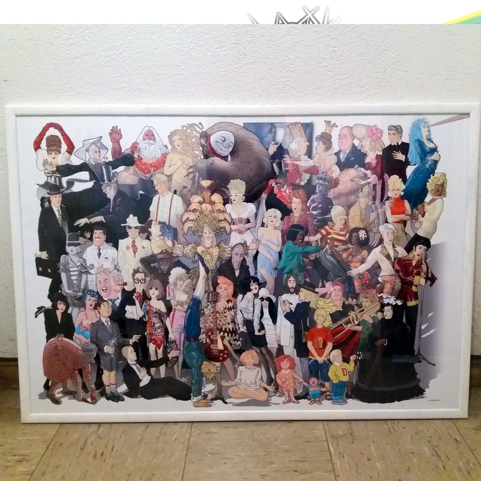 Alle Personen aus Beatles-Songs, Großformat-Bild, 110 x 75 cm in Düsseldorf