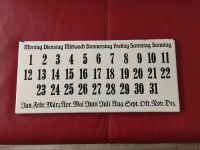 Wandkalender aus Emaille Dauerkalender 48x22 cm Niedersachsen - Moormerland Vorschau
