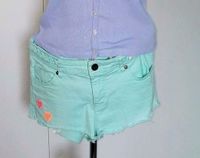 H&M Shorts Bermuda türkis mit Herzen used Look Gr. 164 Nordrhein-Westfalen - Langenfeld Vorschau