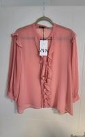 Zara Chiffon Bluse leicht transparent  L Neu mit Etikett Nordrhein-Westfalen - Wiehl Vorschau