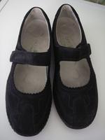 Waldläufer Ballerina Mary Jane Leder schwarz Gr. 6,5 Wechselsohle Hessen - Solms Vorschau