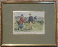 Golf Golfer Golfspieler Lithografie England Geschenkidee Vintage Niedersachsen - Walsrode Vorschau