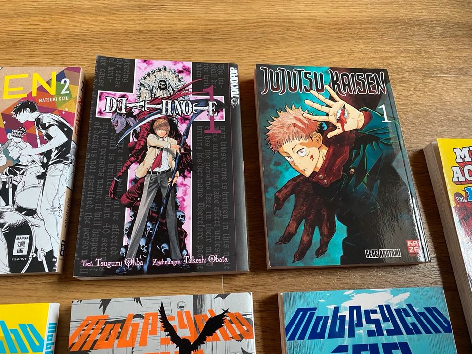 Manga Sammlung Mobpsycho 1-4 Jujutsu Kaisen Given Natsuki Kizu in Bonn