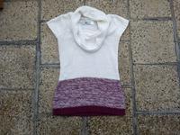 Longpullover Strickkleid Gr. 32/34 XS kurzarm Wasserfallkragen Berlin - Köpenick Vorschau