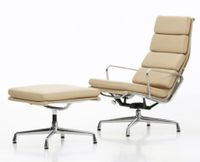 Vitra Soft Pad Chair mit Hocker Schaukelstuhl beige München - Trudering-Riem Vorschau