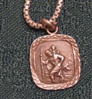 Christophorusanhänger mit Kette (835 Silber) Hessen - Rimbach Vorschau