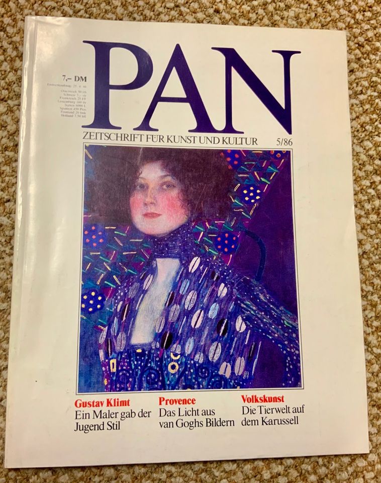 Über 40 Zeitschriften über Kunst + Kultur "PAN" 1981 - 89 in Berlin