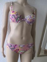 Blumen Blüten Paisley Push up Bügel Bikini Buffalo 36-38/S bunt Baden-Württemberg - Bammental Vorschau