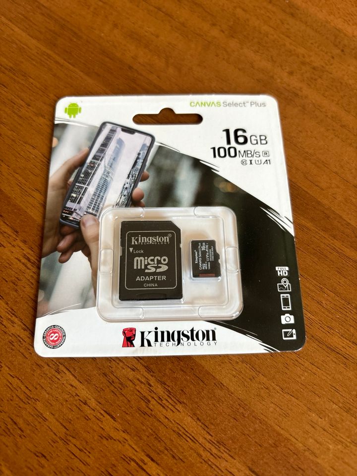 Kingston Canvas Select Plus microSD Speicherkarte 16GB in Kornwestheim