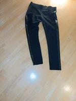 Leggings Gr 40/42 schwarz seitl Ledereinsatz breiter Bund Viskose Bayern - Mömlingen Vorschau