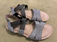 Bama Damensandalen Gr. 41 - blau/schwarz Hessen - Bad Vilbel Vorschau